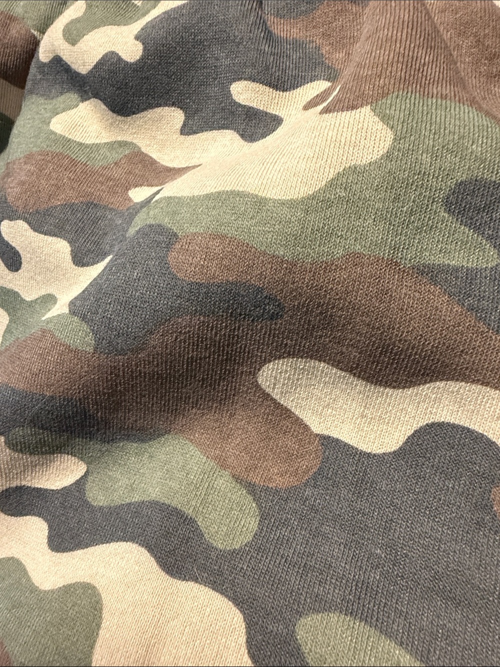 Ford Women's Camo Athletic Shorts in Green, Brown, Tan - Picture 4 of 6